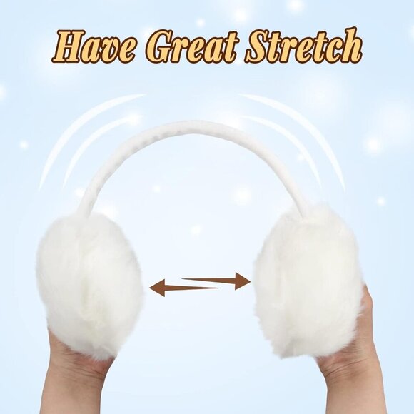 Winter Ear Muffs Women Soft Plush Adjustable Ear Cover Outdoor Warm Accessory main image 6